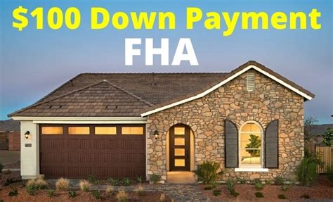 FHA $100 Down Payment Mortgage - $100 Down HUD Homes 2025 - FHA Lenders