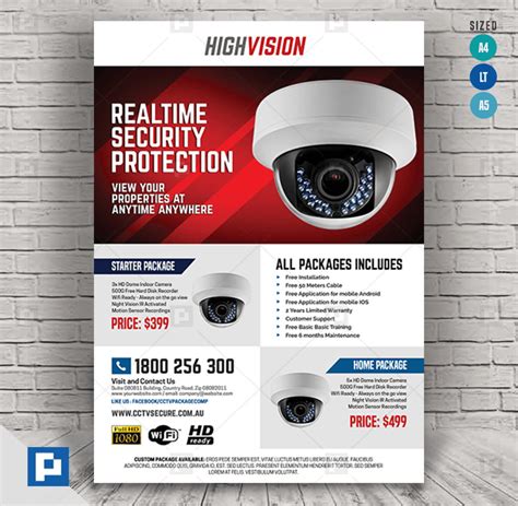 Home And Office Cctv Camera Flyer Psdpixel