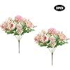 Jun H Bouquet De Fausses Fleurs Pivoine Artificielle Bouquet De