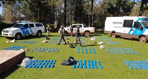 Control de la frontera Prefectura secuestró otros 310 kilos de