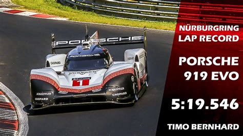 PORSCHE 919 EVO SETS NEW NÜRBURGRING LAP RECORD 4K 5 19