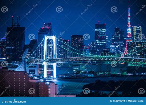 Night View of Tokyo Seen from Odaiba, Tokyo Stock Photo - Image of ...