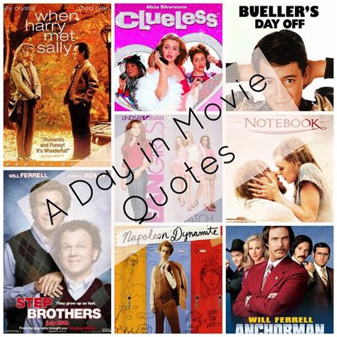 A Day in Movie Quotes | Movie quotes, Love film, Quotes