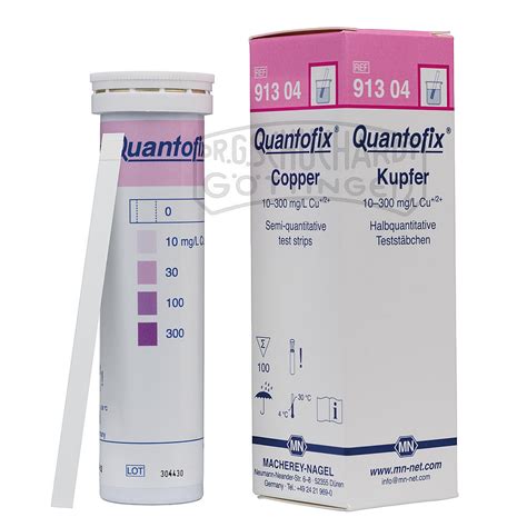 Teststreifen Quantofix Kupfer Quantofix Testst Bchen F R