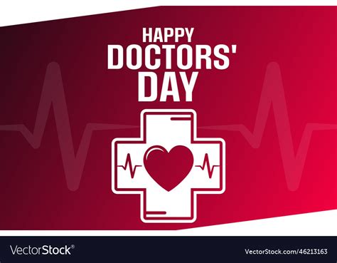 Happy Doctors Day Holiday Royalty Free Vector Image