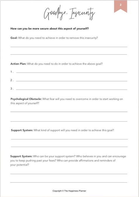 Mental Health Printable Worksheets