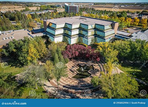 Aerial Of The University Of Saskatchewan In Saskatoon Stock Photo