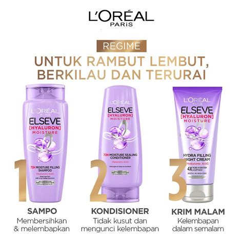 Jual LOréal Paris Elseve Hyaluron Moisture Untuk rambut kering dengan