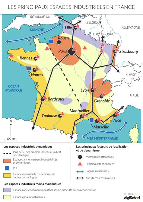 Arriba 56 Imagen Carte Des Espaces Productifs En France Fr