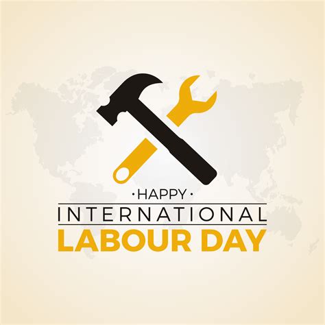 International Labour Day On 1st May Happy Labor Day Vector Template