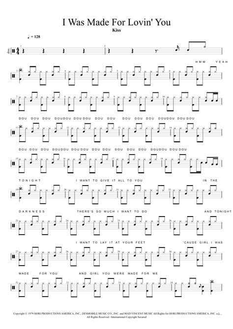 I Was Made For Lovin You Arr Cyril Mayer By Kiss Sheet Music For