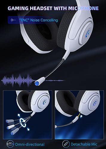 Kapeydesi Wireless Gaming Headphones Ghz Usb Gaming Headphones For