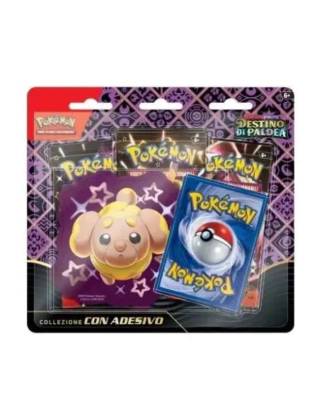 Pokemon Destino Di Paldea Collezione Con Adesivo Pokemon