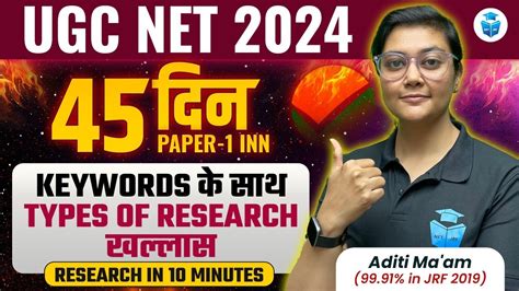 Ugc Net Paper Research Aptitude Type Of Research With Keywords By