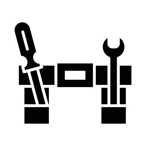 Tool Belt Vector Glyph Icon For Personal And Commercial Use