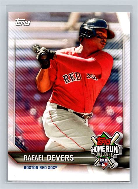 2021 Topps Home Run Challenge Unscratched Code HRC 5 Rafael Devers Red