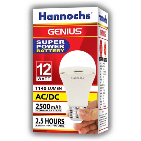 Jual Lampu Led Hannochs Genius Emergency Magic Ac Dc W Watt