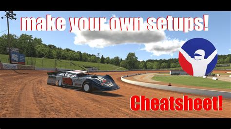 Making A Setup For Dirt In Iracing Super Late Model Lanier Youtube