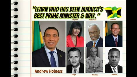 Jamaica Best Prime Minister YouTube