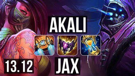 Akali Vs Jax Top 2 0m Mastery 6 Solo Kills 1100 Games 13 3 10