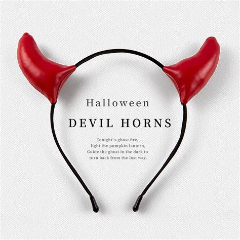 Buy Golcellia Devil Horns Devil Horns Headband Devil Costume Red