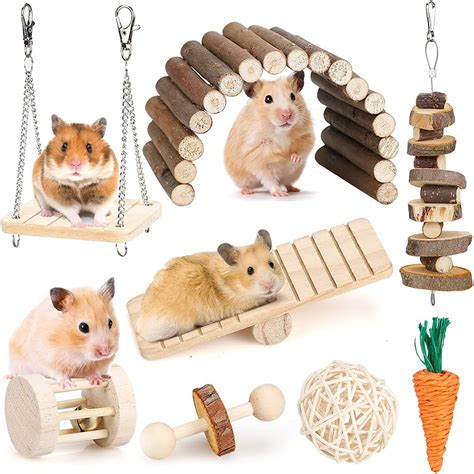 Bbjinronjy Hamster Chew Toys Set Kleine Dieren Molaire Speelgoed Tanden