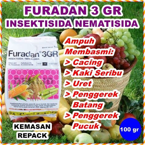 Furadan 3GR 100 Gr Kemasan Repack Insektisida Sistemik Nematisida