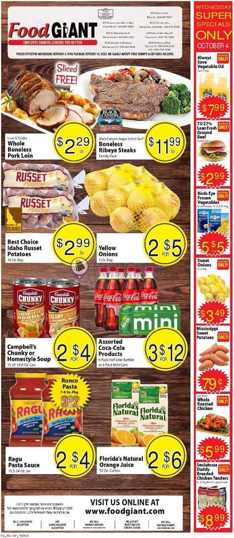 Food Giant Weekly Ad Valid From 10 04 2023 To 10 10 2023 Mallscenters