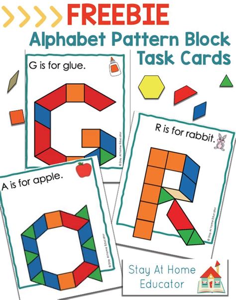 Alphabet Pattern Blocks Printable Artofit