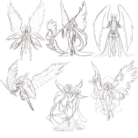 Anime Angel Wings Drawings