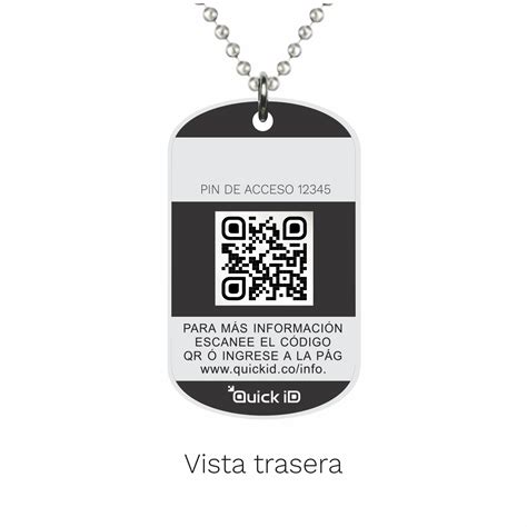 Placa De Identificación Con Código Qr