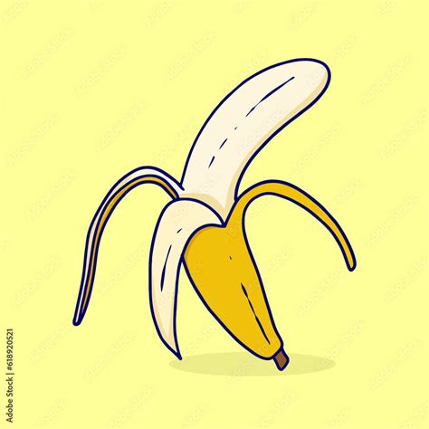 Banana Split Cartoon Illustration Stock Vector | Adobe Stock