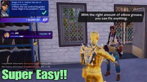 Easily Deliver The Jar Of Essence To Jules Fortnite Rise Of Midas