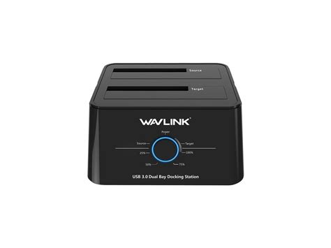 Wavlink WL-ST334U USB 3.0 to SATA Dual Bay Hard Drive Docking Station ...
