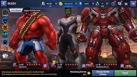 Marvel Future Fight World Event Hulk Red Hulk Hulkbuster Youtube