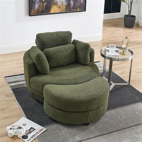 Latitude Run Tyvone 51 22 Wide Swivel Armchair Wayfair