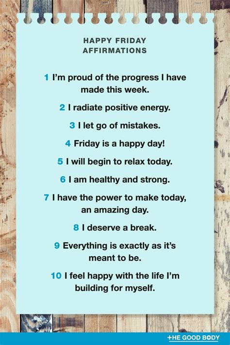 45 Friday Affirmations End The Week On A High