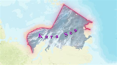 Kara Sea Map . 32308519 Stock Video at Vecteezy