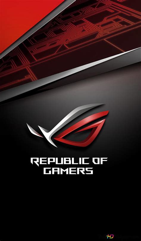 Asus Rog Republic Of Gamers The Rog Classic Dark Logo 4k Wallpaper