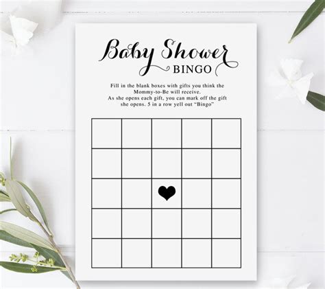 Blank Baby Bingo Sheets Printable