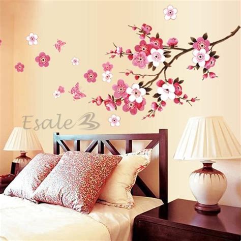 Sticker Autocollant Mural Fleurs Déco Mur Maison Chambre Enfant