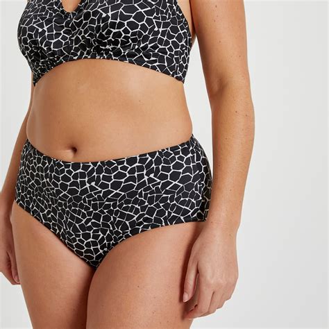 Hoge Bikinislip Geometrische Print La Redoute Collections Plus La Redoute