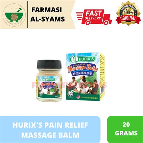 Hurixs Pain Relief Massage Balm G Shopee Malaysia