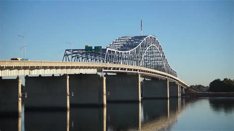 Cable Bridge Spanning The Columbia River In Kennewick Washington Image