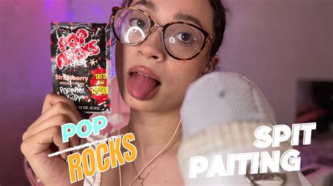 Asmr I Bet You Will Fall Asleep Spit Painting With Poprocks Youtube