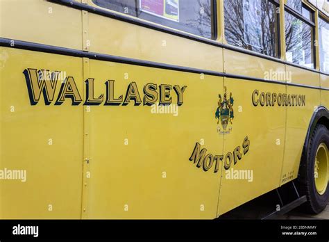 Wallasey Corporation Motors Logo On Leyland Titan Pd2 Bus Birkenhead