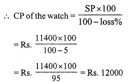 Rs Aggarwal Class Solutions Chapter Profit And Loss Ex A Ncert Mcq