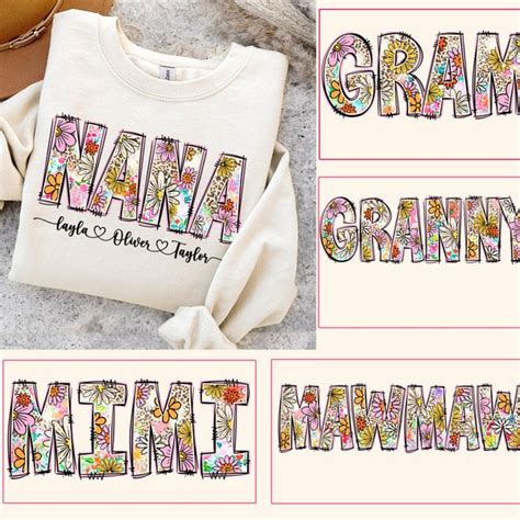 Nana Mimi Grandma Etsy