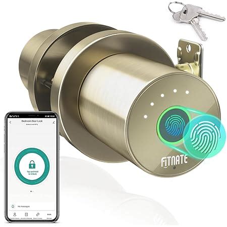 Fitnate Perilla Inteligente Para Puerta Pomo De Puerta Con Control De