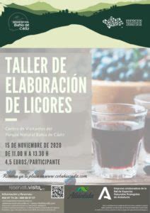 Ficha de evento Taller de elaboración de licores caseros